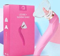 Gelances Stimulateur Clitoridien et Mamelons à Succion, Vibrateur Point G Effet Lèche-Lèvres, Jouet Sexuel pour Femme, Produit Adulte