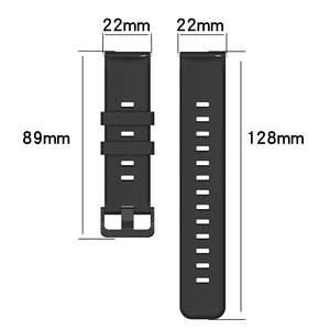 Correa de Reloj de Silicona de Color Puro, Accesorios para Reloj Huawei <span class=keywords><strong>Watch</strong></span> <span class=keywords><strong>Gt</strong></span> <span class=keywords><strong>3</strong></span> <span class=keywords><strong>SE</strong></span>, Correas de Silicona para Reloj - Product Image 2