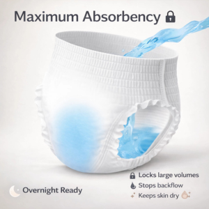 Ventes en gros de couches-culottes pour adultes, super absorbantes, ultra épaisses, jetables, pour l'incontinence, logo personnalisé en usine, OEM ODM - Product Image 2