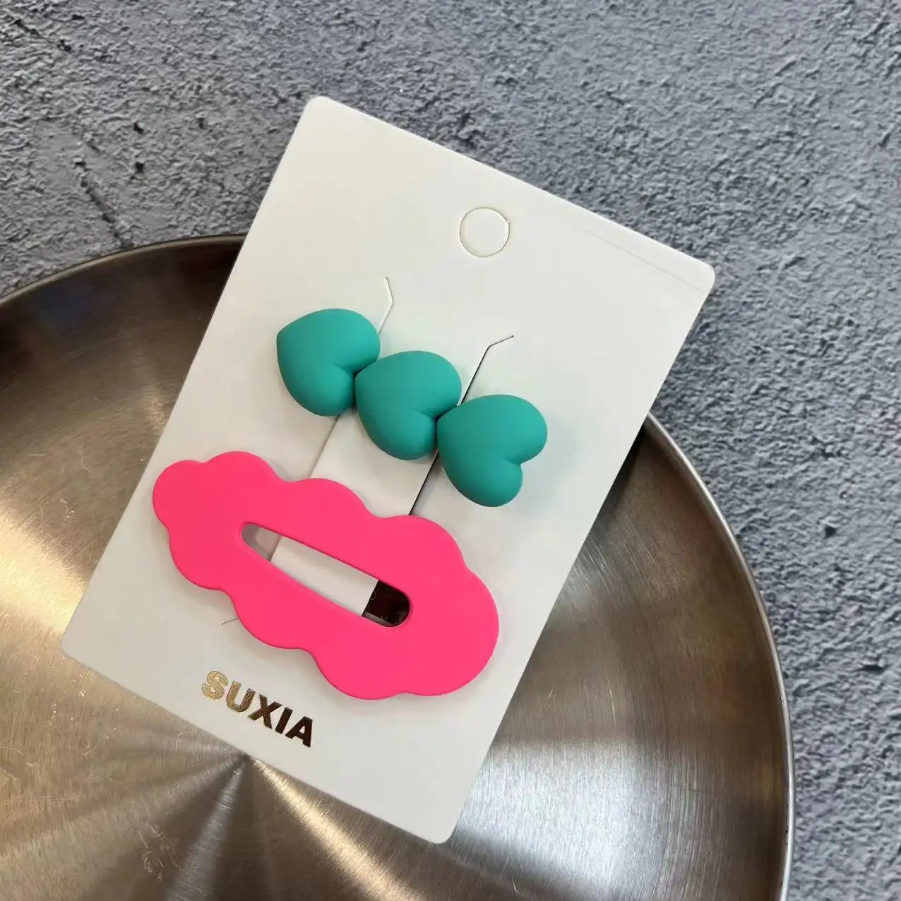 Bunte süße Bonbon farbe winkende Clips für Frauen Mädchen Haarschmuck Wave Cloud Shape Haars pangen