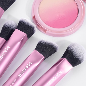 5 pièces véritable nouveau Style haute Technique luxe professionnel voyage Logo personnalisé <span class=keywords><strong>Kit</strong></span> de pinceaux de maquillage - Product Image 3