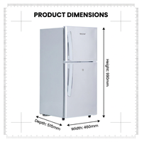 Réfrigérateur compact 2 portes avec congélateur supérieur pour usage domestique et appartement (vente en gros)