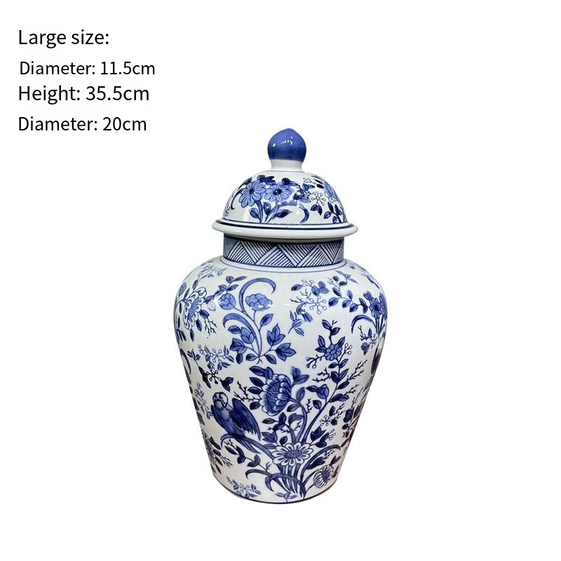 现代陶瓷青花瓷花瓶装饰艺术设计姜罐罐婚礼桌面花卉装饰| Alibaba.com