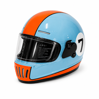 Casco de Carreras Retro para Karting Eléctrico, Go Kart, Accesorios para Autos de Paseo