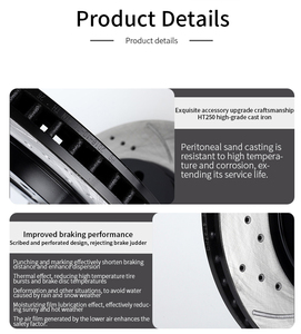Pas de bruit bon frein pièces d'auto disques de frein de voiture ROTOR de FREIN automobile pour <span class=keywords><strong>SEAT</strong></span> MarbellaTarraco Altea XL Leon FRCordobalbiza <span class=keywords><strong>FR</strong></span> - Product Image 2