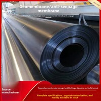 Géomembrane HDPE à surface lisse, anti-infiltration, imperméable, pour bassin à poissons, décharge sanitaire, piscine à biogaz, réservoir, épaisseur 1 mm