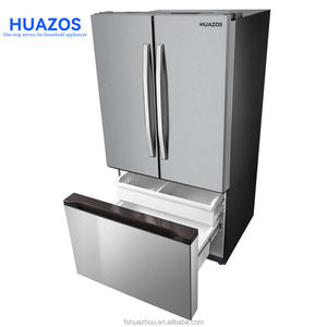 Réfrigérateur double porte côte à côte <span class=keywords><strong>LG</strong></span> OEM HUAZOS grande capacité, porte en verre <span class=keywords><strong>gris</strong></span>, refroidissement par ventilateur, Total No Frost, compresseur Inverter, UE - Product Image 3