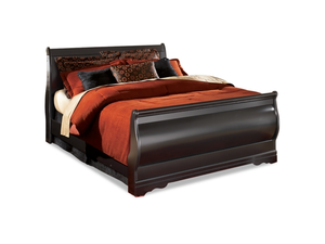 <span class=keywords><strong>Lit</strong></span> de style Louis Philippe traditionnel, <span class=keywords><strong>avec</strong></span> tête et pied de <span class=keywords><strong>lit</strong></span>, construction en bois classique et élégante - Product Image 4