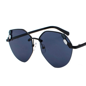 Maidis Blue Lens Metal Frame Sunglasses Unisex UV400 Protection Fashionable Design - Product Image 2