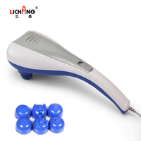 LICHANG precio barato máquina de masaje corporal percusión martillo eléctrico de mano doble cabeza vibrador masajeador de espalda alivio del dolor