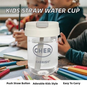 Vaso Clásico Ecológico de Alta Estética para Niños, Portátil, Sellado, con Pajita, de Plástico, para Escalada, Regreso a Clases, Estudiantes, Tendencia Ton-Ton - Product Image 2