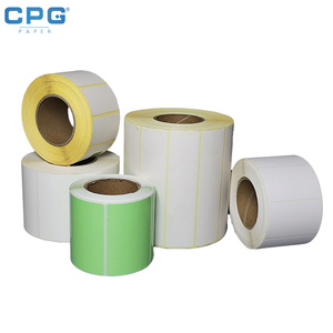 Direct Thermal Label Supermarket Scale <b>Sticker</b> Retail Price Tag <b>Roll</b> Oil Resistant Food Packaging Barcode Printing OEM - Product Image 1