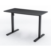 Bureau modulaire convertible à moteur électrique unique, bureau à domicile, hauteur réglable, plateau en métal, table moderne pour café, jeux et ordinateur