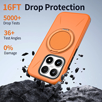 Coques de téléphone portable de luxe pour Xiaomi 17 17T 15T 14T POCO X8 M8 X7 Pro Max avec support anneau, anti-chute, antichoc, coques arrière magnétiques