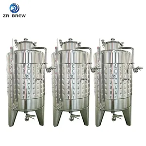 300L 500L 1000L Ethanol Plant Nano Cerveceria Artesanal conical Wine Fermentation Tank