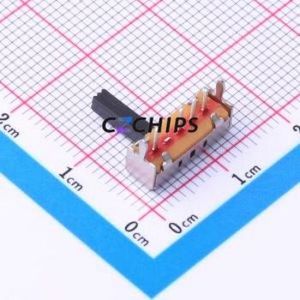 SK13D07L8B Slide Switch Through hole Component (THT) Switch Single Pole Three Throw Rectangle Pin Header PC Pin 12.8mm - Product Image 2