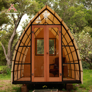 Kawagebo Kamp Outdoor Glamping Luxury Tent Waterproof <b>Wagon</b> Tent Frame Cabin With Wheel Flooring Hotel Style YQ970802 New Model - Product Image 1