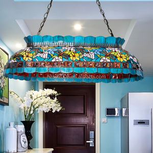 Lámpara Colgante de Vidrio con Diseño de Libélula de 41 Pulgadas, Lámpara de Araña de 4 Luces para Comedor y Salas de Billar, Incluye Tamaño Mediano - Product Image 1