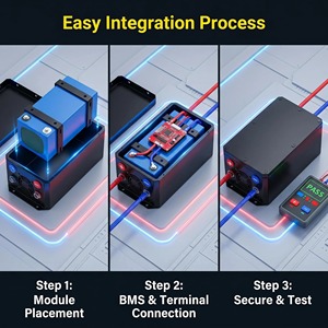 Kits complets professionnels <span class=keywords><strong>de</strong></span> boîtiers <span class=keywords><strong>de</strong></span> batteries LiFePO4 Polytone, racks, plateaux, enceintes et ensemble d'assemblage <span class=keywords><strong>de</strong></span> câbles rapides pour trottinettes électriques - Product Image 2