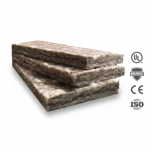 <span class=keywords><strong>Laine</strong></span> <span class=keywords><strong>de</strong></span> <span class=keywords><strong>verre</strong></span> marron haute densité sans formaldéhyde, isolation résistante aux intempéries pour la construction <span class=keywords><strong>de</strong></span> maisons en Australie - Product Image 1