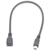 Câble d'extension de données et de charge USB mini 5 broches mâle-femelle personnalisé en PVC pour moniteur