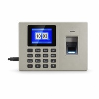 Máquina de Control de Asistencia con Huella Dactilar y Contraseña, 1000 Usuarios, Descarga por USB, Precio Económico para Reloj Checador de Personal de Oficina