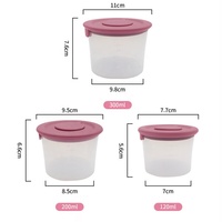 Nouvelle conception de boîte de rangement alimentaire en silicone de qualité alimentaire ronde, ensemble de contenants pour fruits, sans BPA, hermétique, boîte à lunch portable en silicone pour enfants