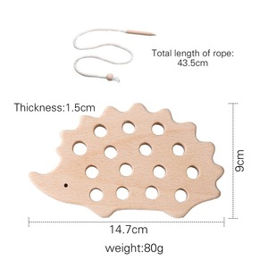Juguete Montessori de Enhebrar Animales para Niños: Bloques de Clasificación y Apilamiento para la Concentración y la Coordinación Mano-Ojo - Product Image 6