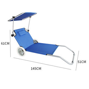 Ghế xếp dã ngoại ngoài trời mới năm <span class=keywords><strong>2026</strong></span>, có bánh xe và mái che nắng, kiểu balo, dùng được ở biển - Product Image 3