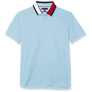 100% coton biologique été doux Piqué hommes Polo avec broderie Logo respirant tenue décontracté hommes polos personnalisés - Product Image 3