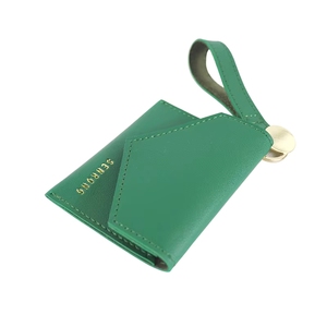 Petit portefeuille en cuir coréen pour étudiants, porte-monnaie de bureau, sac de rangement avec fermeture à bouton - Product Image 4