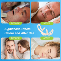 Dilatateur nasal en silicone anti-ronflement et pince nasale pour une respiration facile et un sommeil amélioré