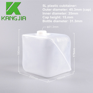 Cubitainer de 5L con textura, de LDPE, con tapas de silicona para residuos médicos clínicos, soluciones líquidas y diagnóstico in <span class=keywords><strong>vitro</strong></span> - Product Image 5