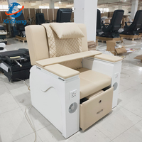 Chaise de salon de manucure multifonction de luxe, spa pour les pieds, massage, station de pédicure, soins des mains et des pieds, chaise de manucure