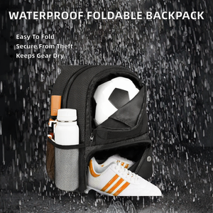 China Manufacturer's <b>Waterproof</b> Polyester Oxford Fashion <b>Backpack</b> Foldable Soft Anti-Theft Print Zipper Portable Soccer Football - Product Image 2
