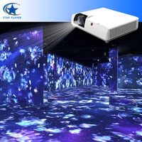 Projecteur d'Affichage Holographique 3D 4D Mobile Immersif, pour Chambre, Restaurant, Mappage Interactif Intérieur, Android