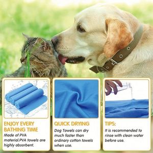 Serviette pour animaux de compagnie en plastique confortable et portable, imprimée par transfert thermique, séchage rapide, absorbante, grande taille, vente en gros, pour voiture, bain d'animal ou serviette de chamois - Product Image 3