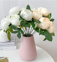Fleur de pivoine Fleurs de soie de haute qualité Décoration d'événements Bouquet de fleurs Pivoine artificielle
