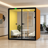 Cabines téléphoniques insonorisées amovibles populaires pour bureaux, cabines acoustiques pour enregistrement vocal en espace ouvert ou privé