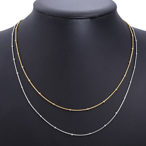 Collar de Cadena de Serpiente de 0.9 mm de Grosor y 405 cm de Largo con Cierre de Bola de Acero Dorado para Uso Diario - Product Image 4