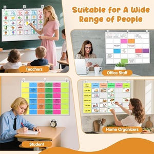 Sac de rangement mural multi-usages en tissu Oxford 3x5 pouces pour cartes indexées, 36 compartiments, design minimaliste moderne, best-seller transfrontalier - Product Image 2