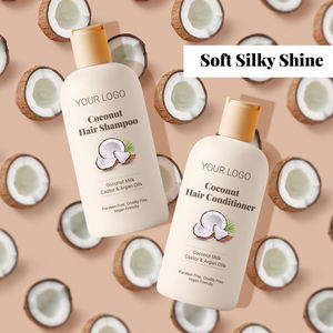 OEM Natural Herbal Deep Repair Shampooing et après-shampooing pour <span class=keywords><strong>cheveux</strong></span> <span class=keywords><strong>bouclés</strong></span> clairsemés Lissant les ingrédients de l'huile de noix de coco - Product Image 3