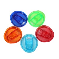 Couvercles de remplacement de gobelets écologiques résistants aux éclaboussures de 20 oz couvercle de paille coloré en plastique étanche à l'eau accessoires de verres américains