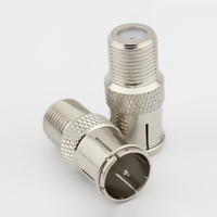 Adaptador RF de Aleación de Zinc, Conector de Extensión Macho a Hembra Tipo F