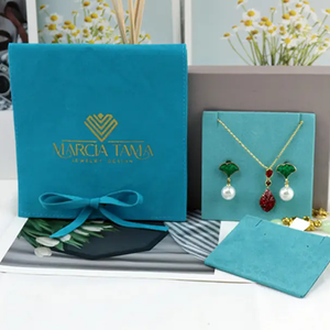 Custom logo Printed Packing Velvet Gift Jewelry Packaging Bags for Jewelry <b>Watch</b> Glasses Bag ECO-friendly Suede Envelope Pouch - Product Image 2
