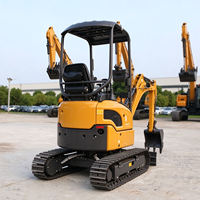 Mini-excavatrice sur chenilles XE17U d'occasion 2024, 1,7 tonne, châssis télescopique, haute efficacité, petite excavatrice