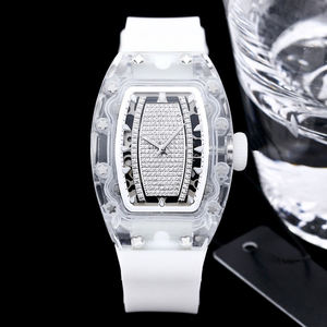 Montre Tourbillon Diamant Exquise, Boîtier Saphir, Design Transparent, Rétro, Galas, Expositions d'Art, Élégante pour le Quotidien, Bracelet en Caoutchouc - Product Image 2
