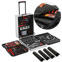 Kit d'outils de réparation pour ordinateur, ensemble complet de 187 pièces, avec étui en aluminium, ferramentas