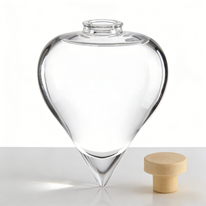 Vente <span class=keywords><strong>en</strong></span> <span class=keywords><strong>gros</strong></span> d'usine - Bouteilles <span class=keywords><strong>en</strong></span> verre transparent <span class=keywords><strong>en</strong></span> forme de cœur avec bouchons <span class=keywords><strong>en</strong></span> liège, emballage imprimé sur écran, luxe, personnalisées pour vin, tequila, <span class=keywords><strong>rhum</strong></span> - Product Image 1