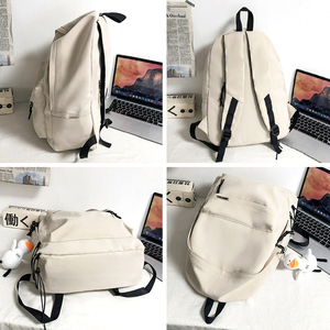Hot bán 2025 thể thao giản dị Ba lô bền thời trang rắn màu học sinh Túi thanh thiếu niên công suất lớn Ba lô - Product Image 6